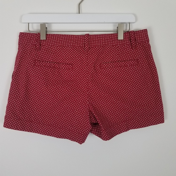 LOFT Red and White Polka Dot Shorts Size 4 - Picture 2 of 7